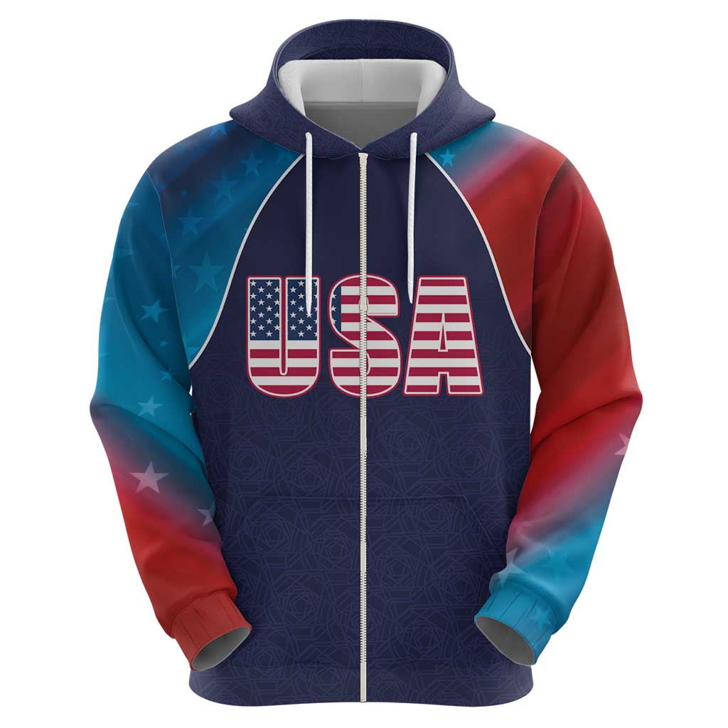 Custom USA Cricket Hoodie With Flag Style LT03