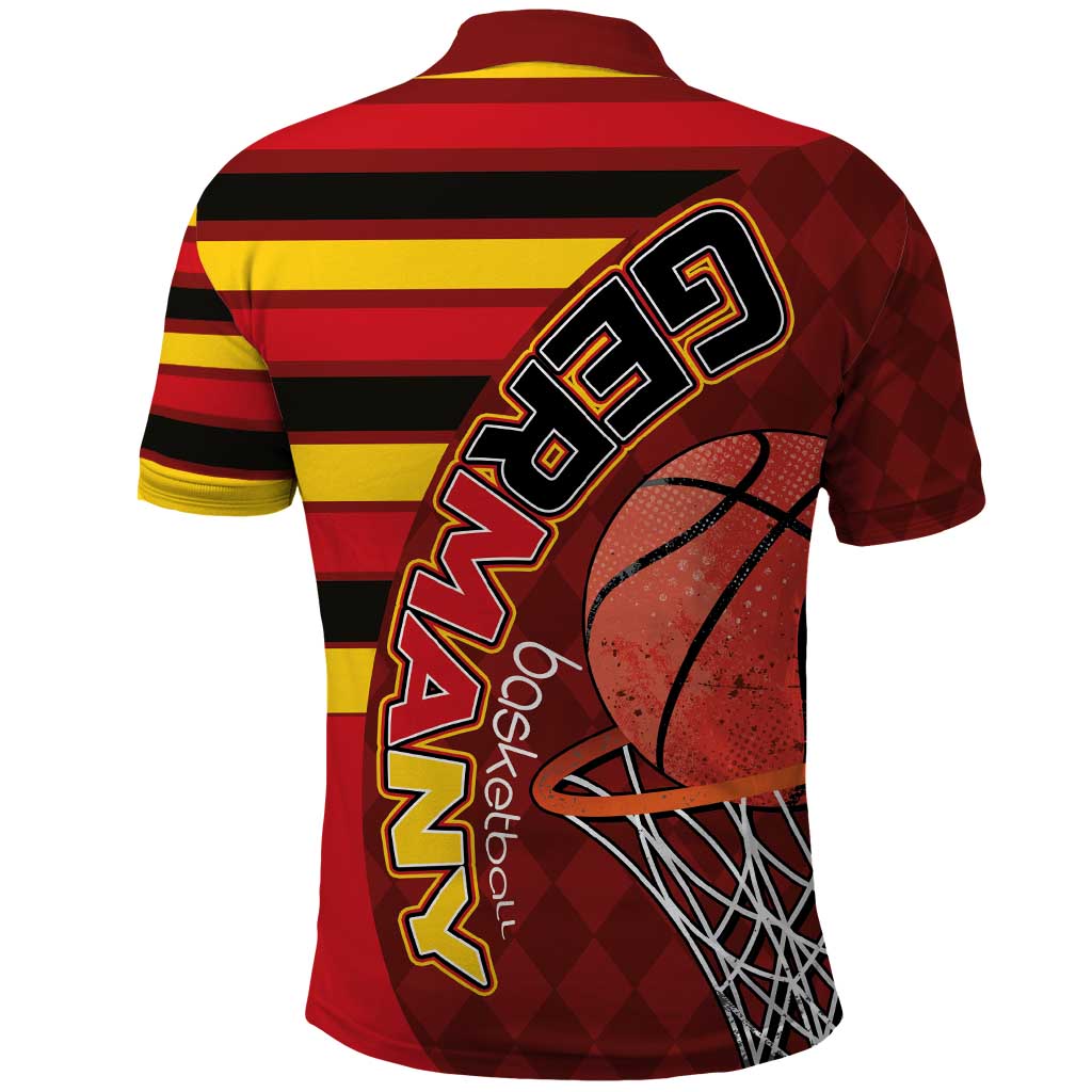 Basketball Fan Jersey Germany Polo Shirt Die Mannschaft 2025 LT03