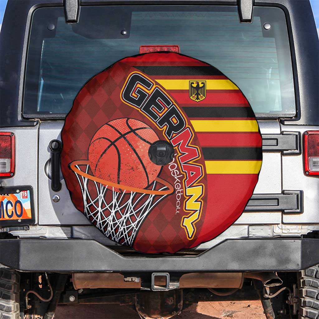 Basketball Fan Jersey Germany Spare Tire Cover Die Mannschaft 2025 LT03