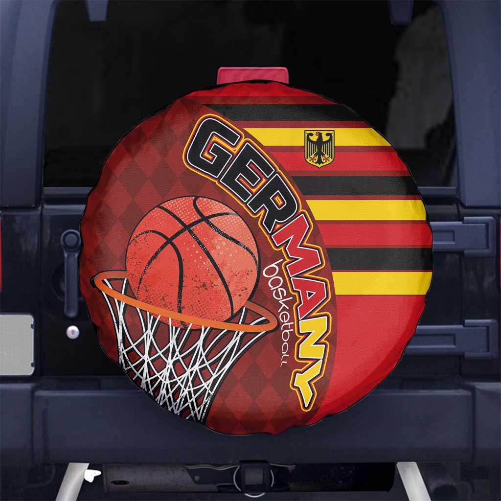 Basketball Fan Jersey Germany Spare Tire Cover Die Mannschaft 2025 LT03