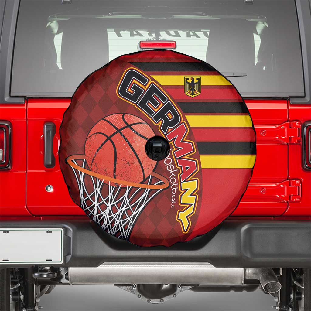 Basketball Fan Jersey Germany Spare Tire Cover Die Mannschaft 2025 LT03