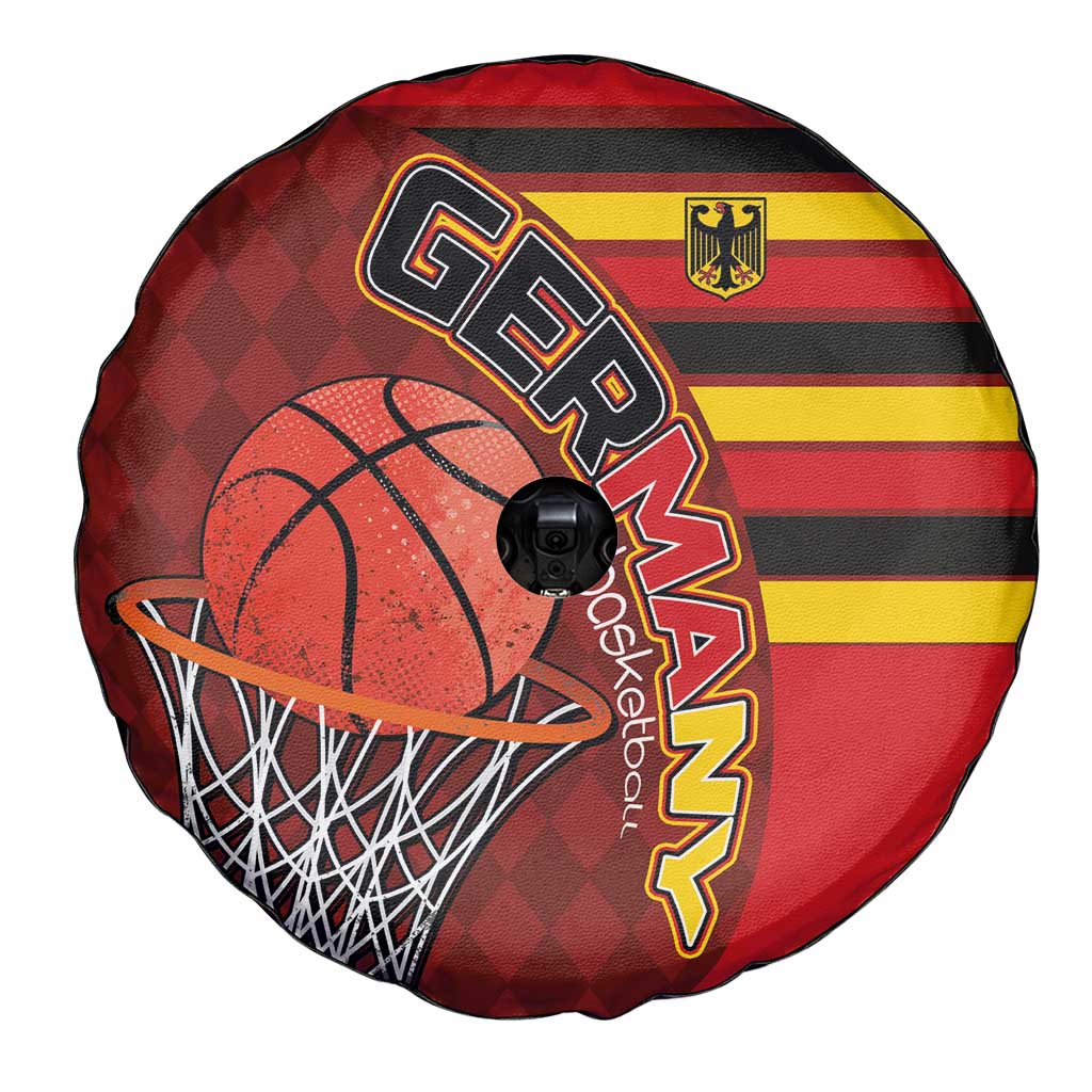 Basketball Fan Jersey Germany Spare Tire Cover Die Mannschaft 2025 LT03