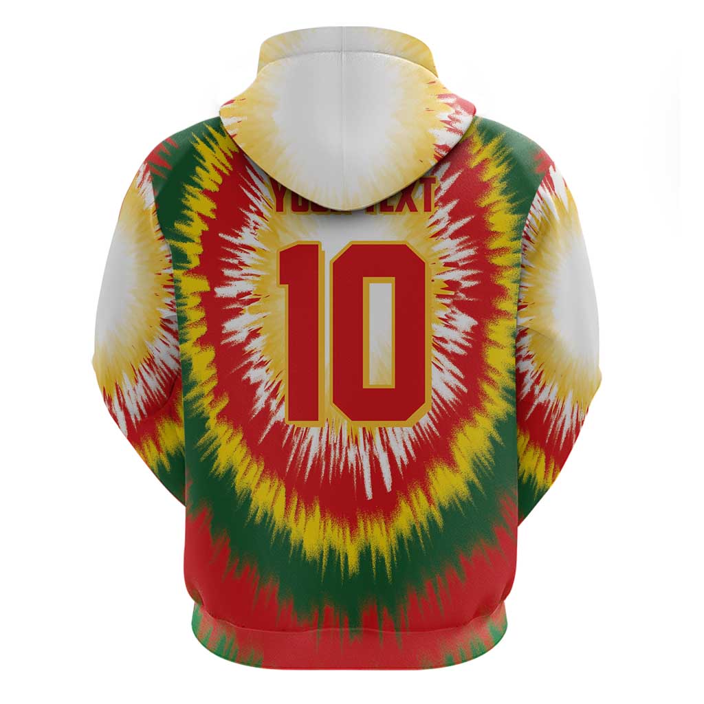 Custom Lithuania Basketball Hoodie Champions Skeleton of The Baltic Tie Dye Style LT03