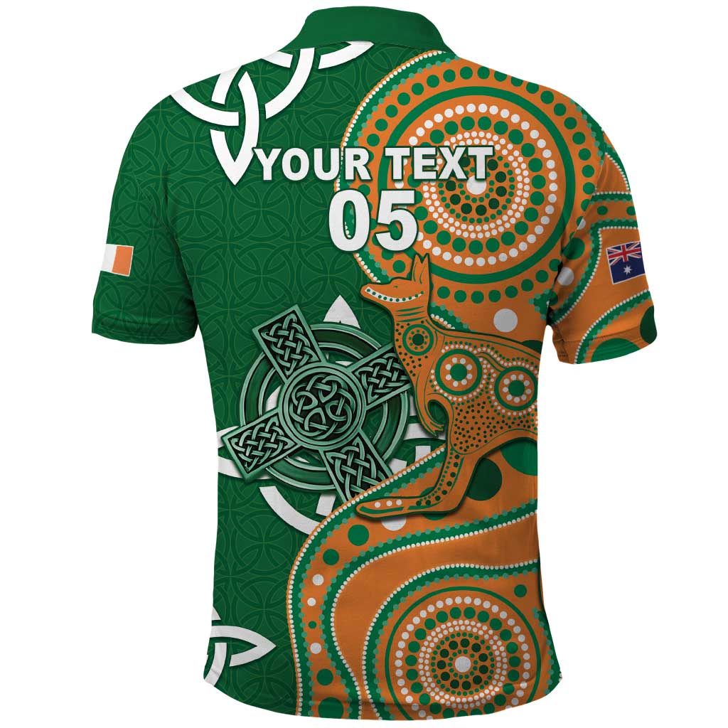 Australia And Ireland Rugby Custom Polo Shirt Walllabies And Shamrock Together LT05