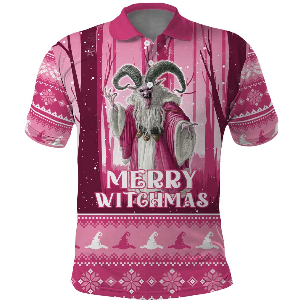 Christmas Naughty Witch Polo Shirt Merry Witchmas LT05