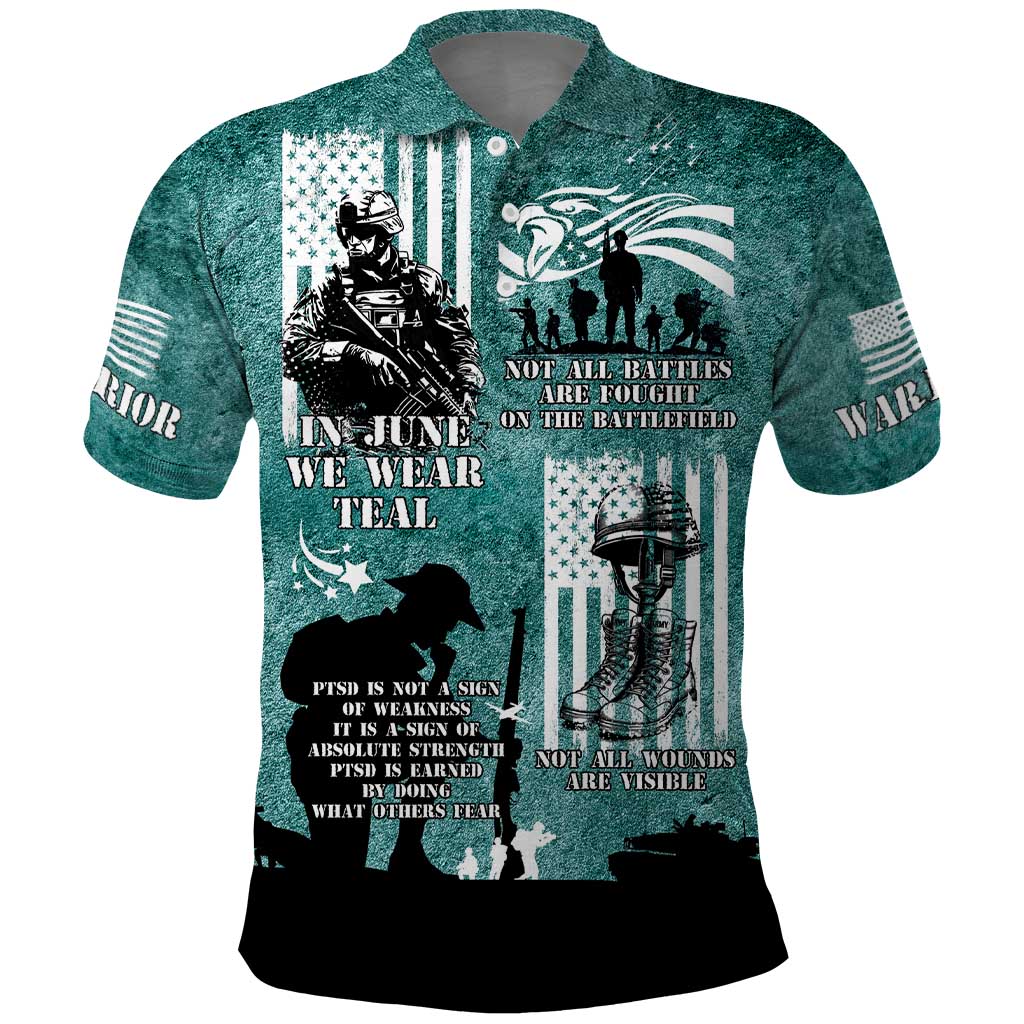 Veteran PTSD Polo Shirt Not A Sign Of Weakness It Is Earned By Doing What Others Fear LT05