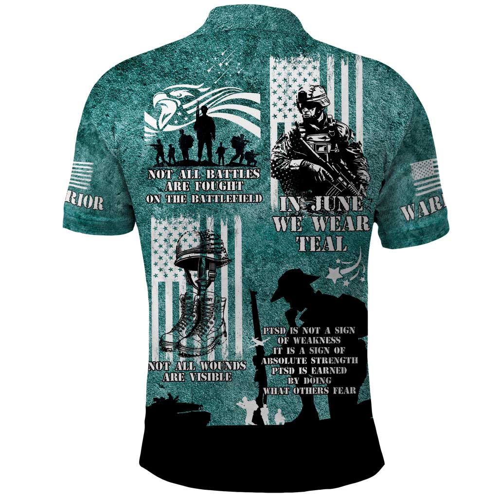 Veteran PTSD Polo Shirt Not A Sign Of Weakness It Is Earned By Doing What Others Fear LT05