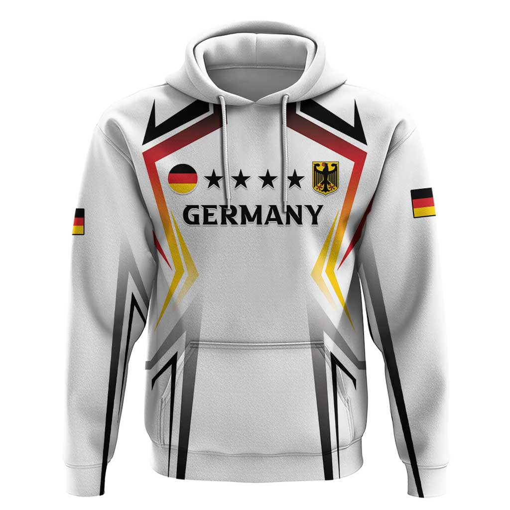 Custom Germany 2024 Football Hoodie Go Champions Nationalelf White Version LT05