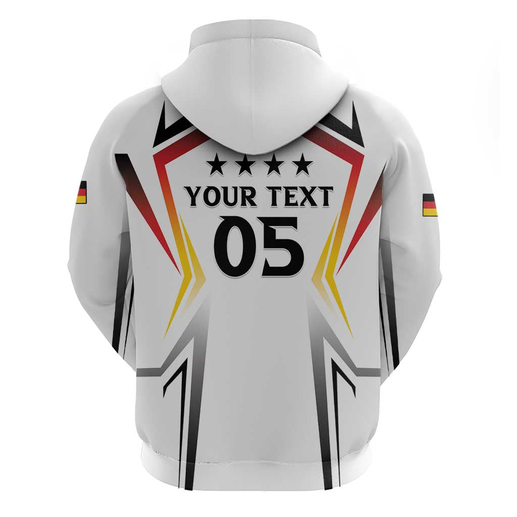 Custom Germany 2024 Football Hoodie Go Champions Nationalelf White Version LT05