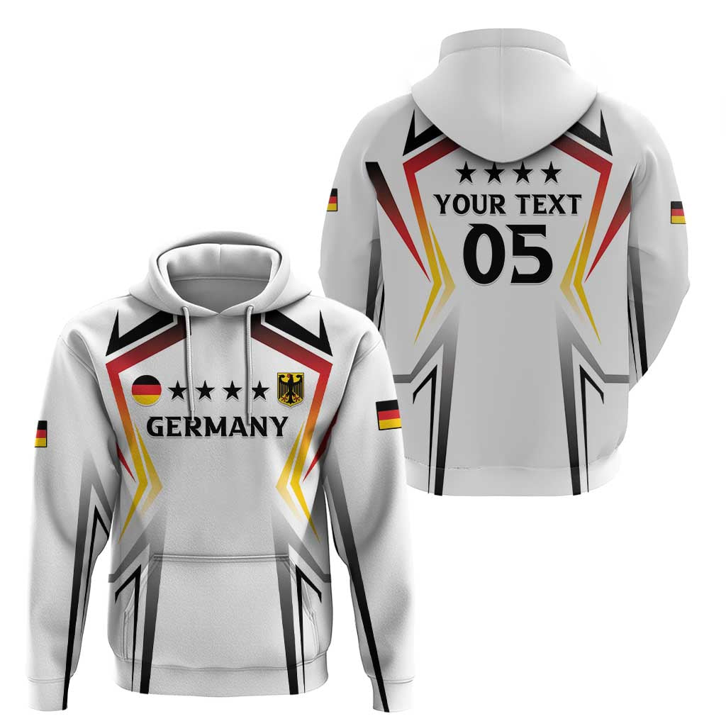 Custom Germany 2024 Football Hoodie Go Champions Nationalelf White Version LT05