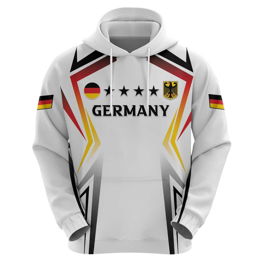Custom Germany 2024 Football Hoodie Go Champions Nationalelf White Version LT05