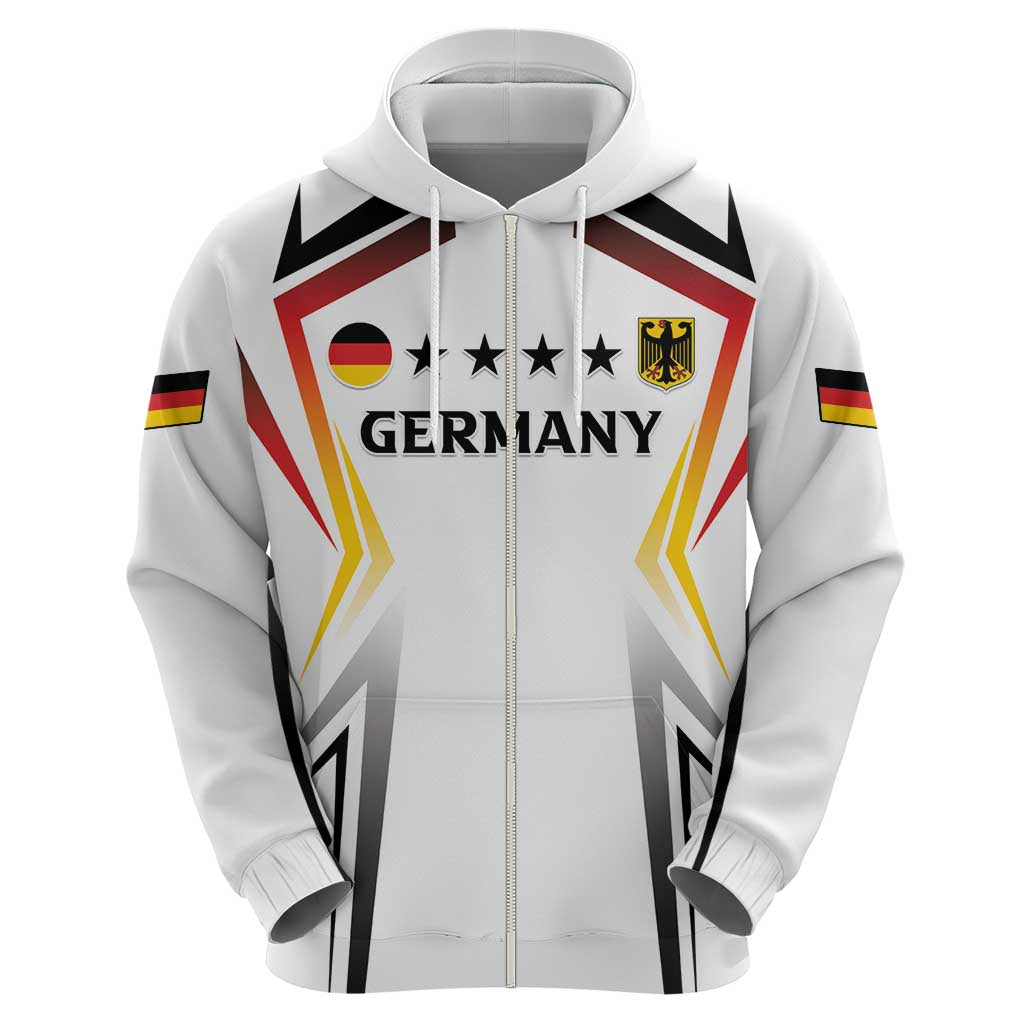 Custom Germany 2024 Football Hoodie Go Champions Nationalelf White Version LT05