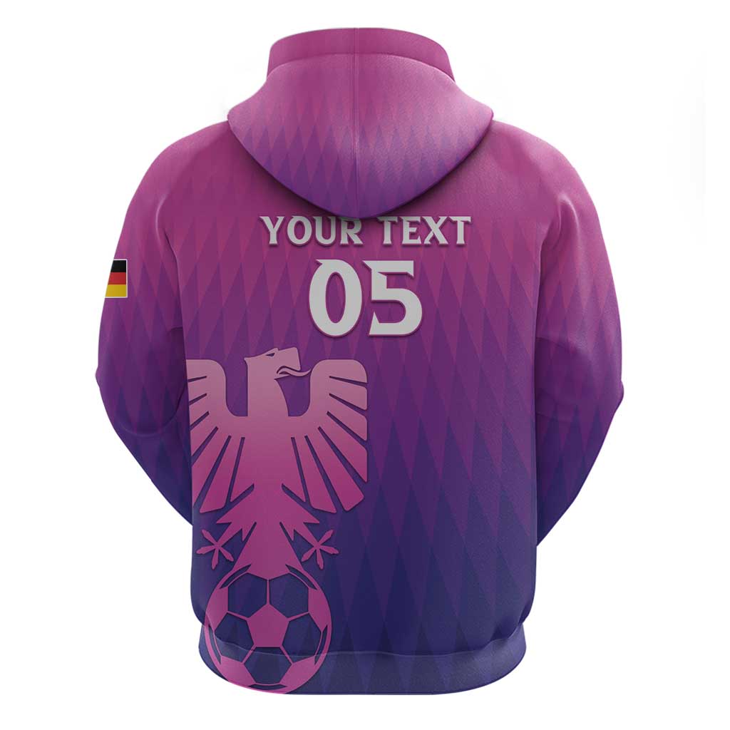 Custom Germany 2024 Football Hoodie Go Champions Nationalelf Pink Version LT05