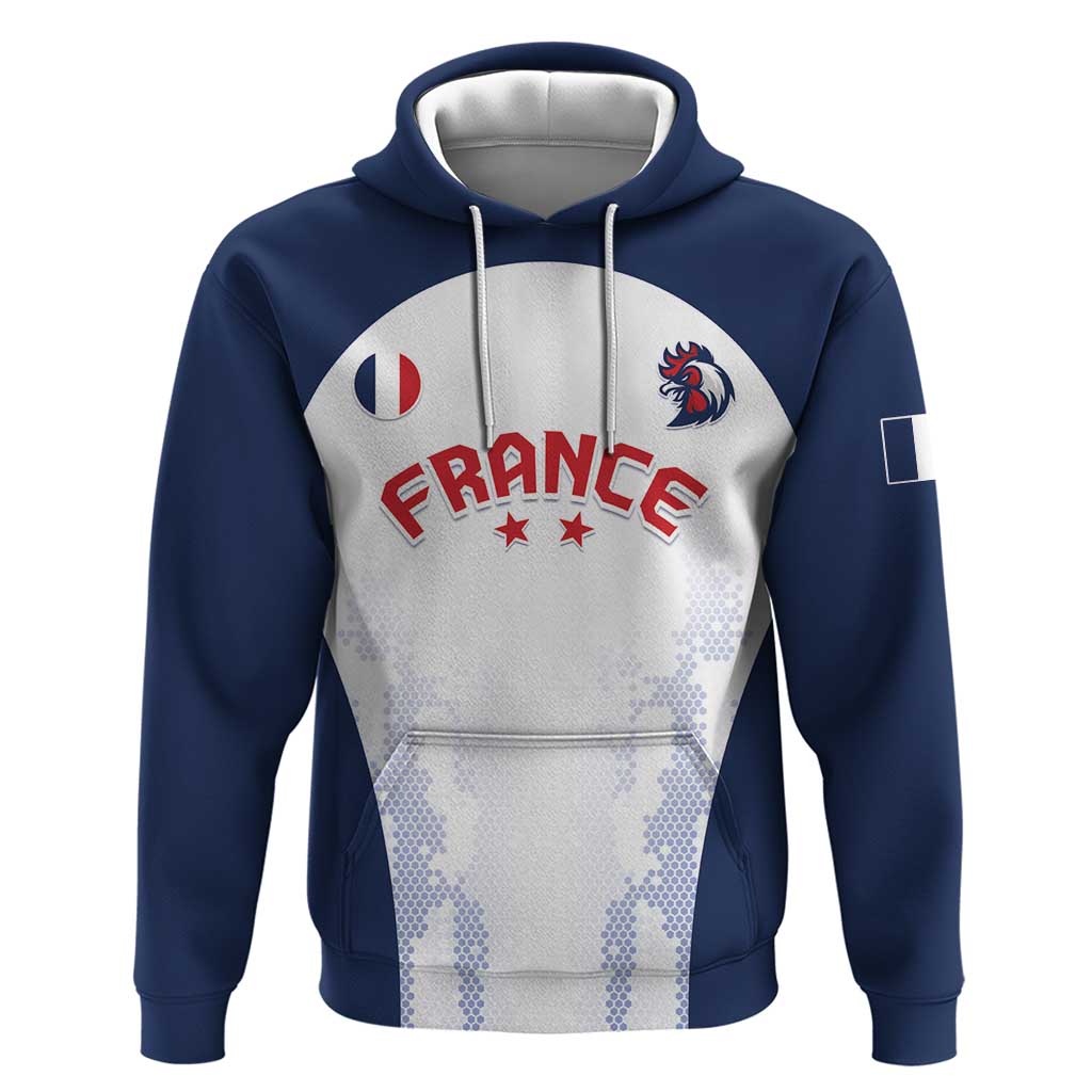 Custom France 2024 Football Hoodie Go Champions Les Bleus LT05