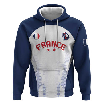 Custom France 2024 Football Hoodie Go Champions Les Bleus LT05