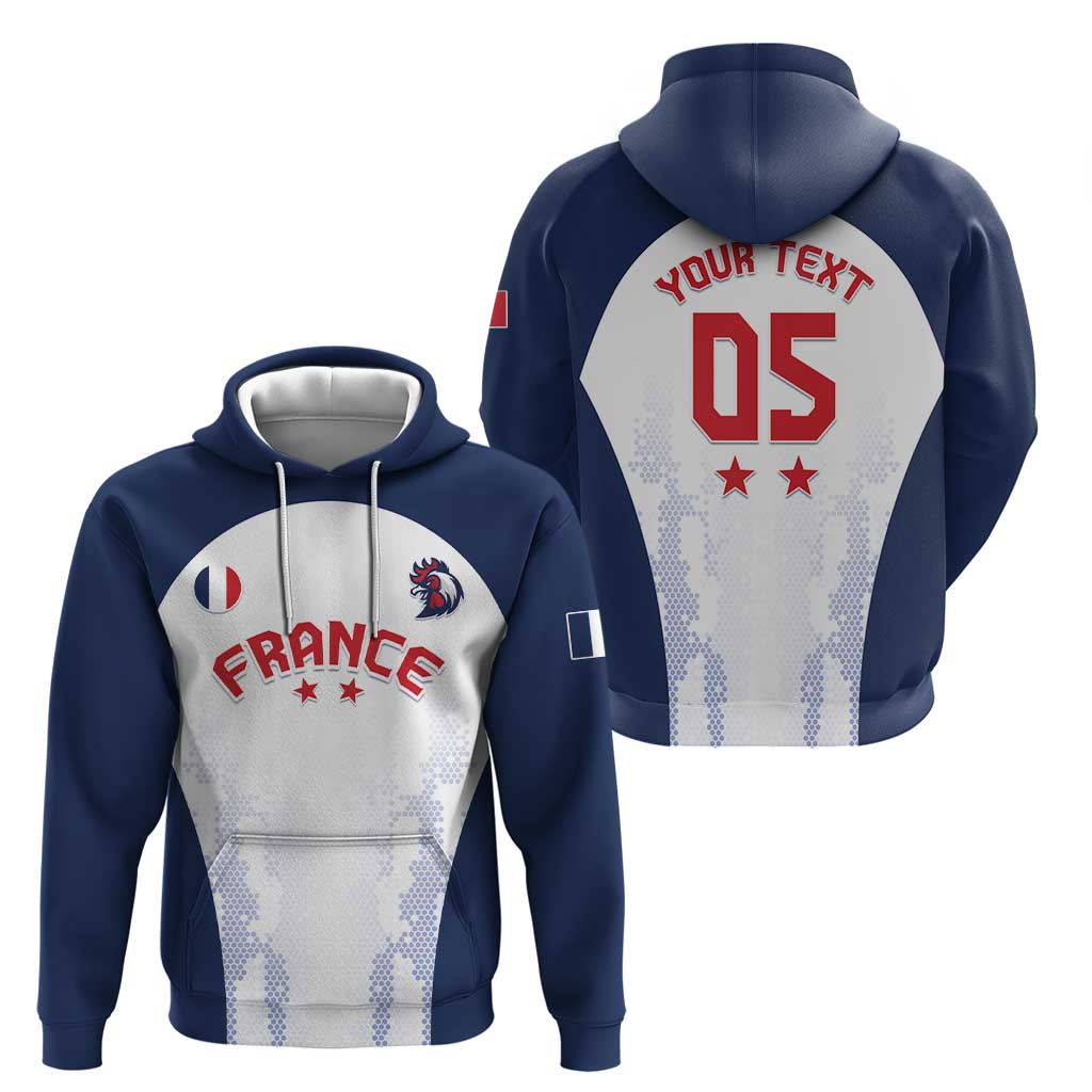 Custom France 2024 Football Hoodie Go Champions Les Bleus LT05