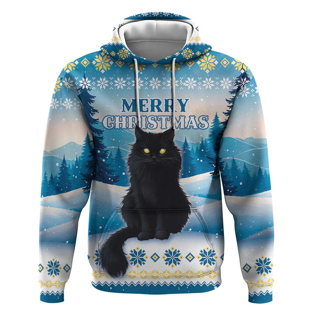 Merry Christmas Yule Cat Hoodie Icelandic Folklore Jolakotturinn LT05