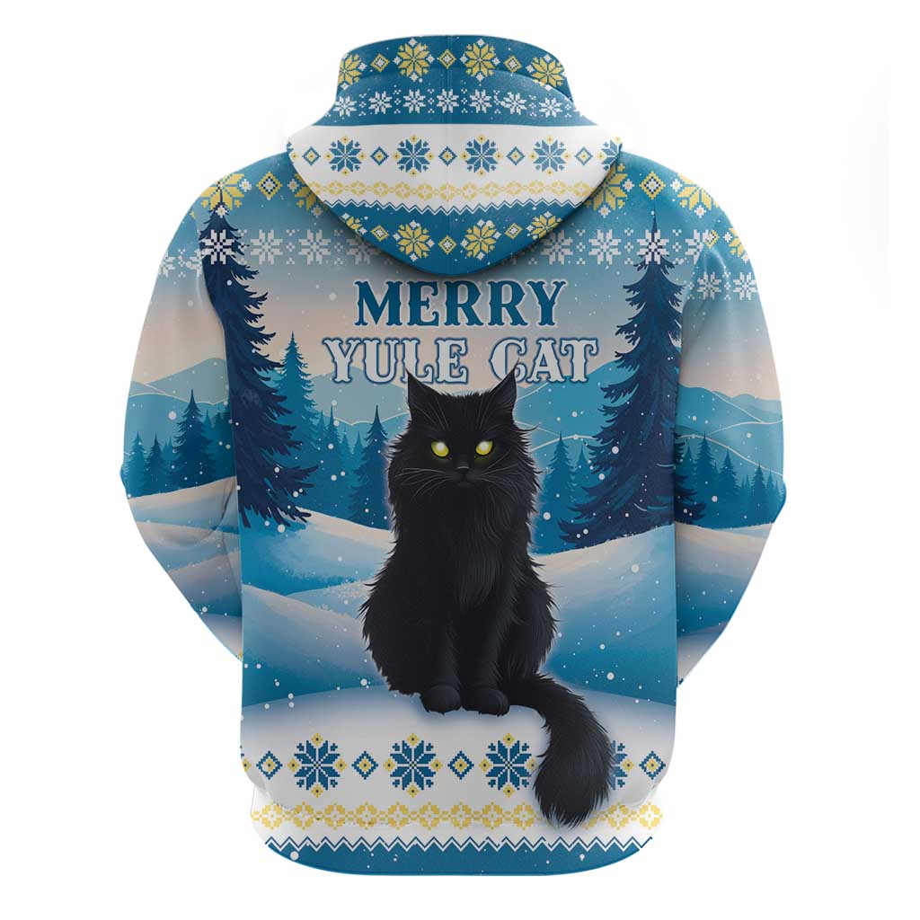 Merry Christmas Yule Cat Hoodie Icelandic Folklore Jolakotturinn LT05