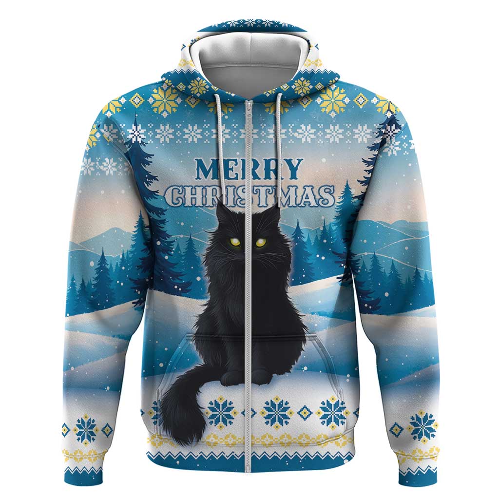 Merry Christmas Yule Cat Hoodie Icelandic Folklore Jolakotturinn LT05