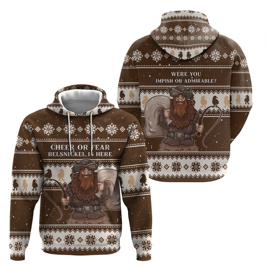 Funny Christmas Belsnickel Hoodie Impish Or Admirable LT05