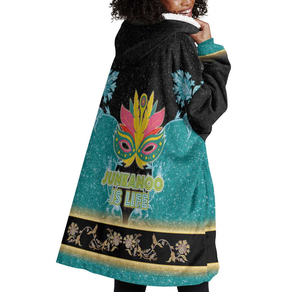 Afro Bahamians Junkanoo Wearable Blanket Hoodie Junkanoo Is Life LT05