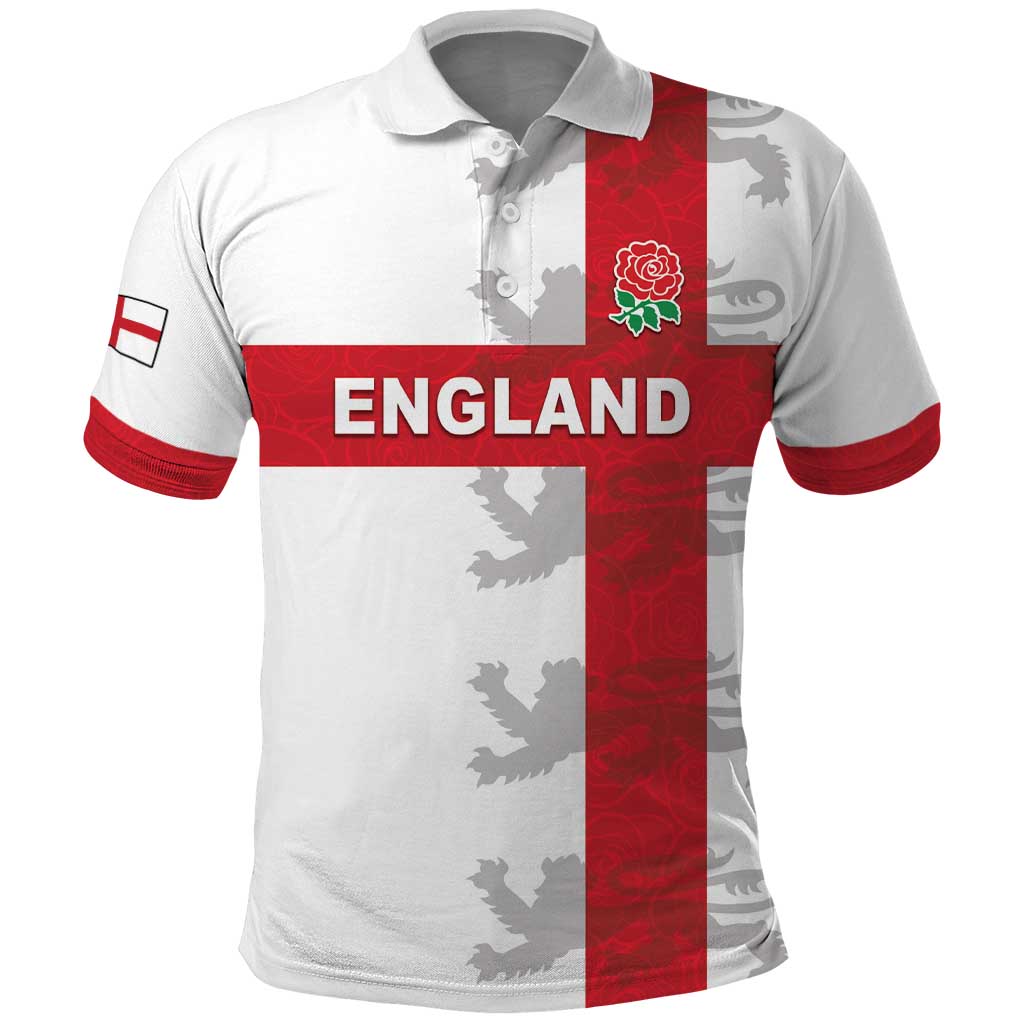 Custom England Rugby Polo Shirt Vintage Style LT05