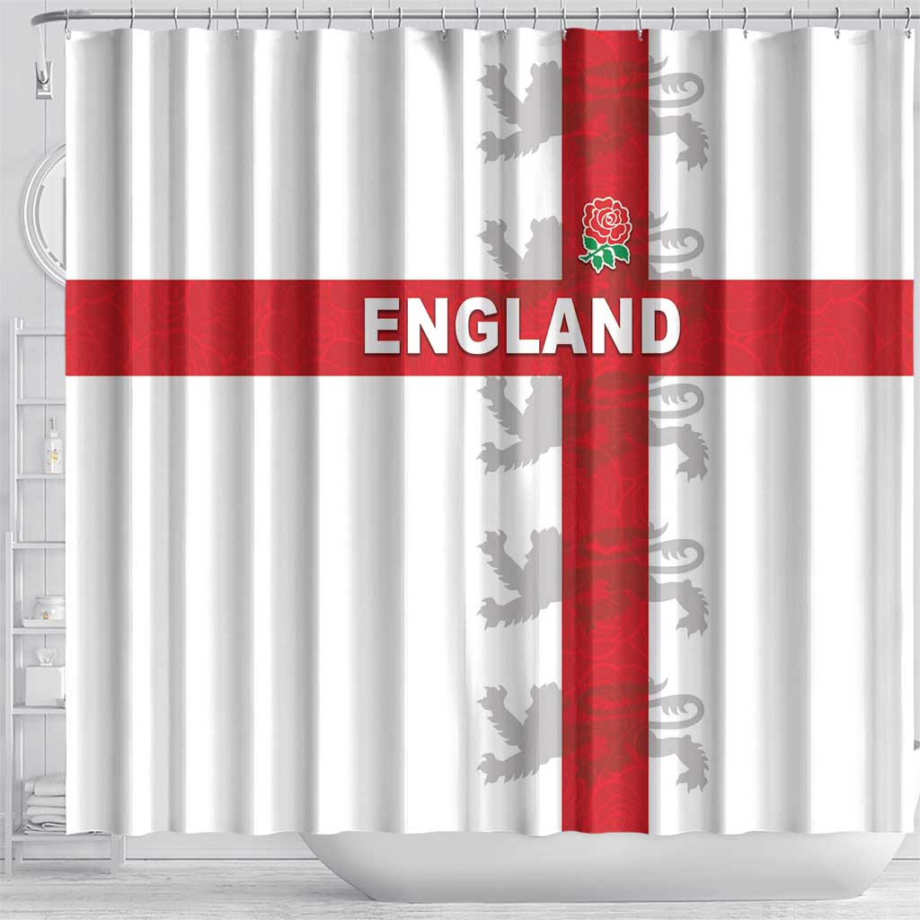 England Rugby Shower Curtain Vintage Style LT05