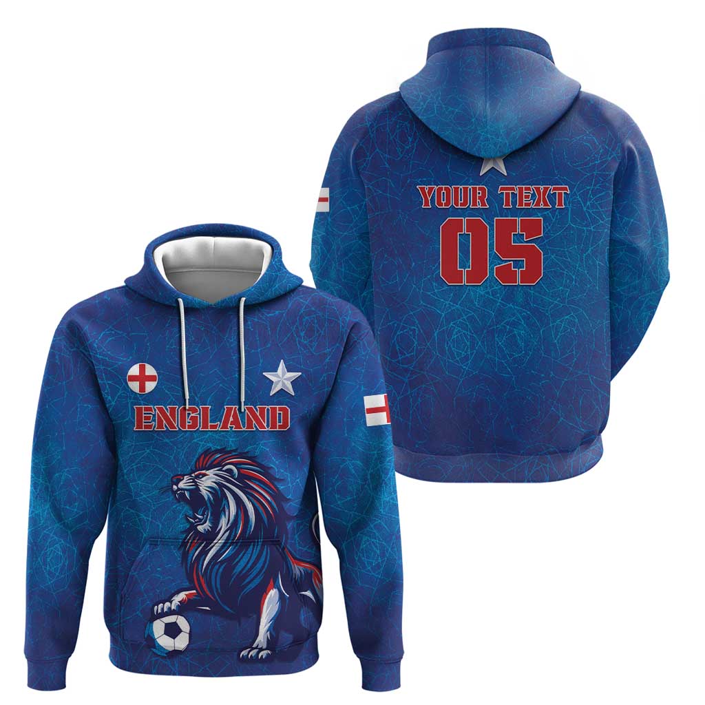 Custom England 2024 Football Hoodie Go Champions Lionesses LT05