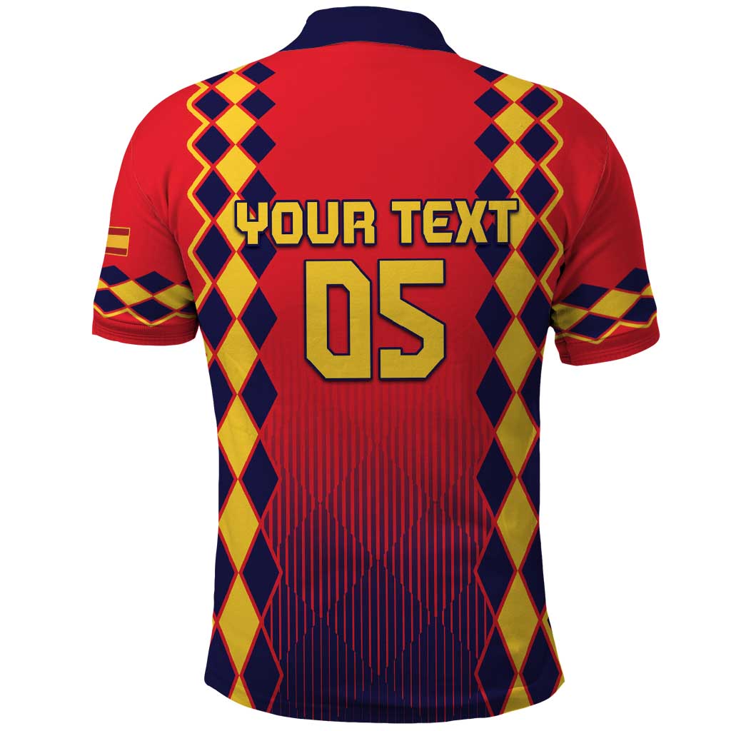 Custom Spain 2024 Football Polo Shirt Go Champions La Roja Simple Style LT05