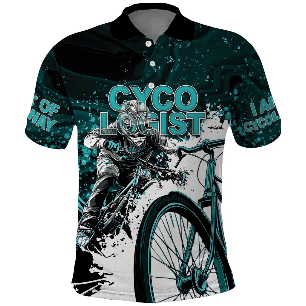 Cycologist Cycling Polo Shirt Grunge Style LT05