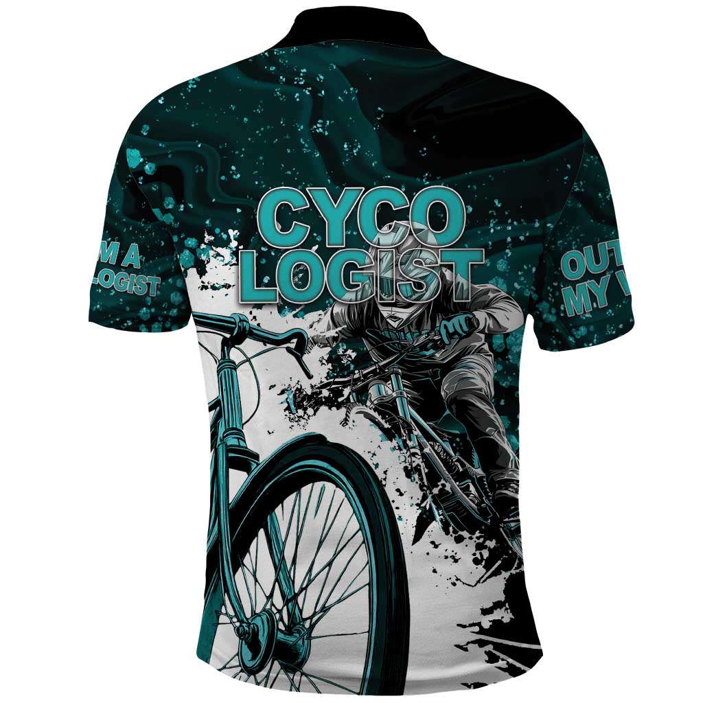 Cycologist Cycling Polo Shirt Grunge Style LT05
