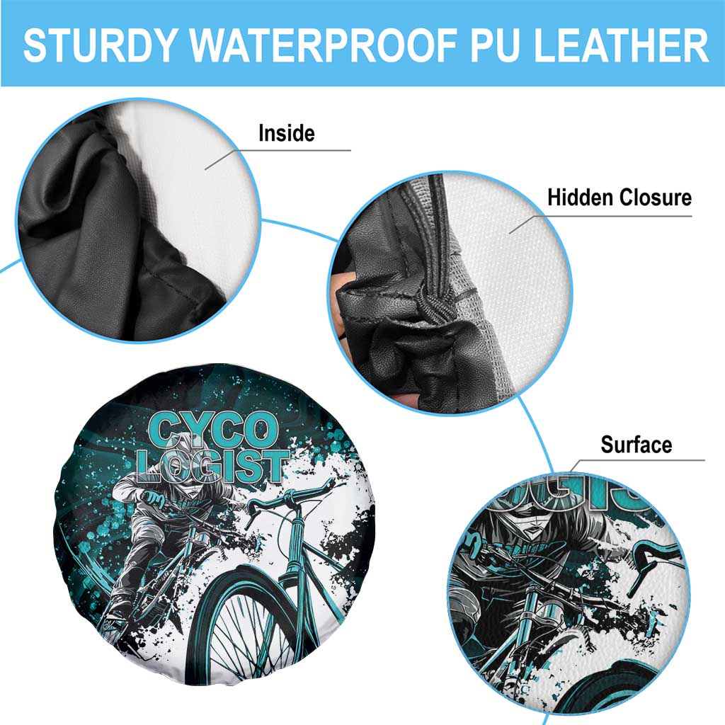Cycologist Cycling Spare Tire Cover Grunge Style LT05