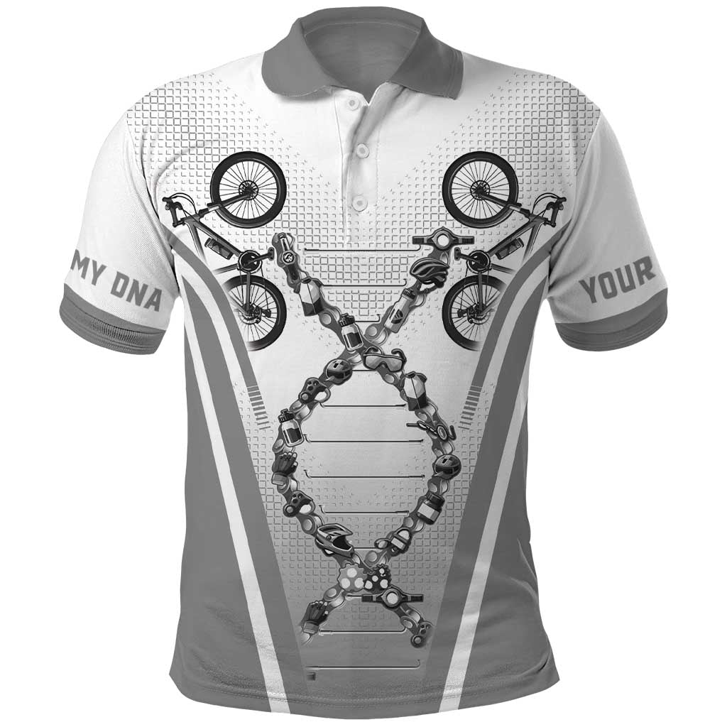 Personalized Cycling Polo Shirt Its In My DNA LT05