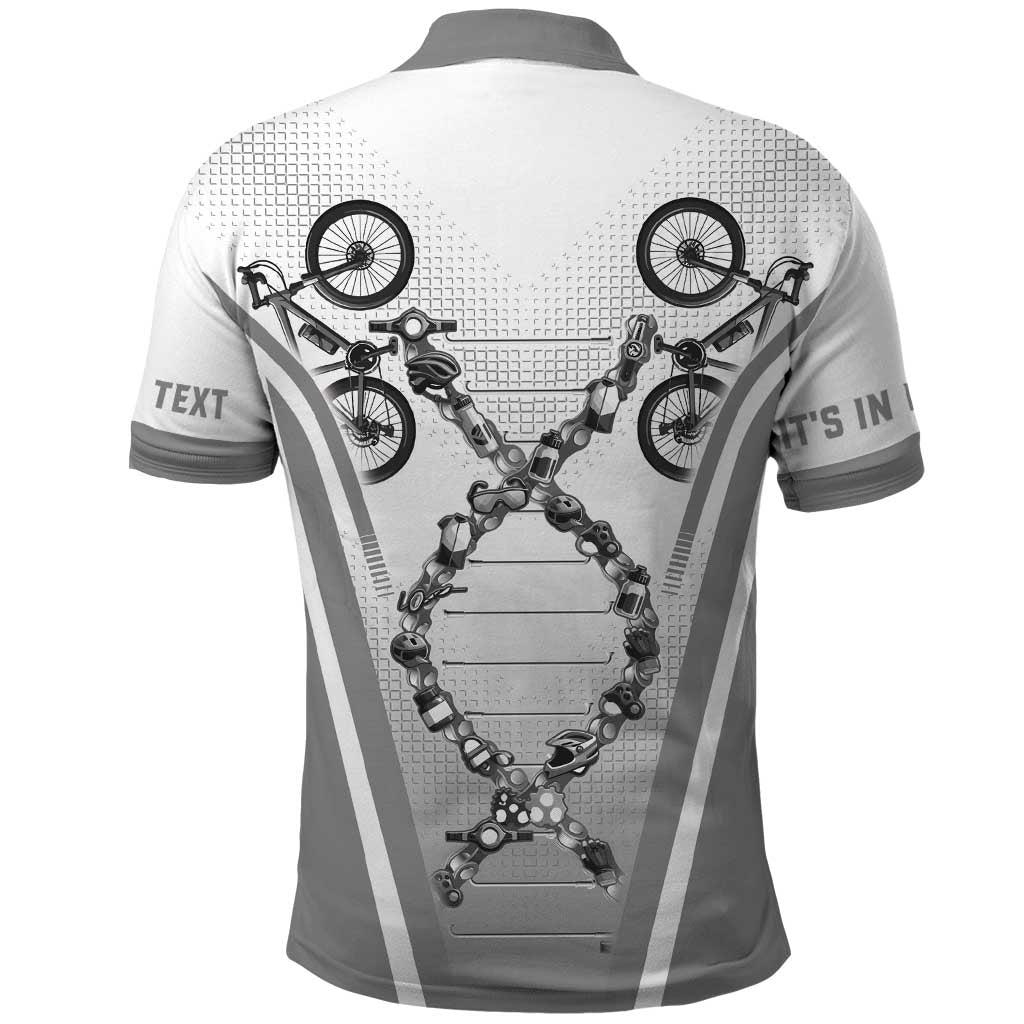 Personalized Cycling Polo Shirt Its In My DNA LT05
