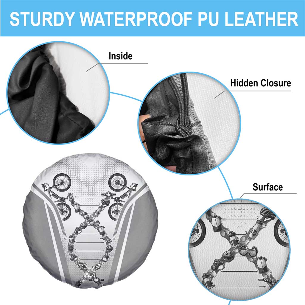 Personalized Cycling Spare Tire Cover Its In My DNA LT05