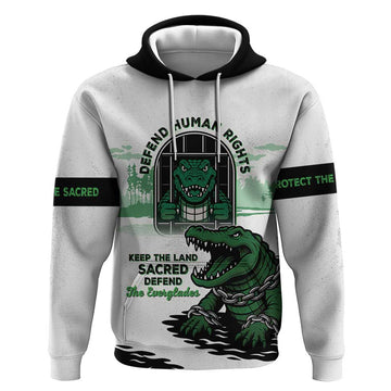 Alligator Alcatraz Defend Human Rights Hoodie Defend The Everglades LT05