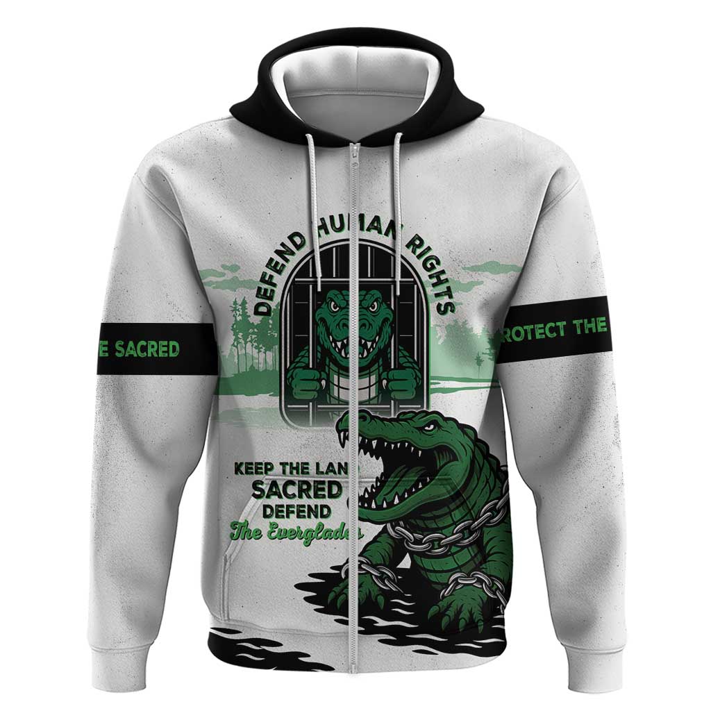 Alligator Alcatraz Defend Human Rights Hoodie Defend The Everglades LT05