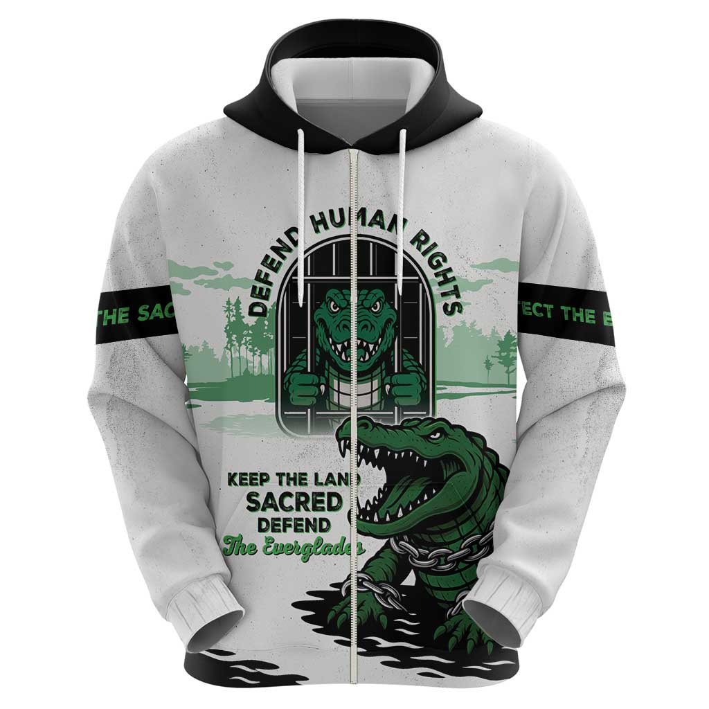 Alligator Alcatraz Defend Human Rights Hoodie Defend The Everglades LT05