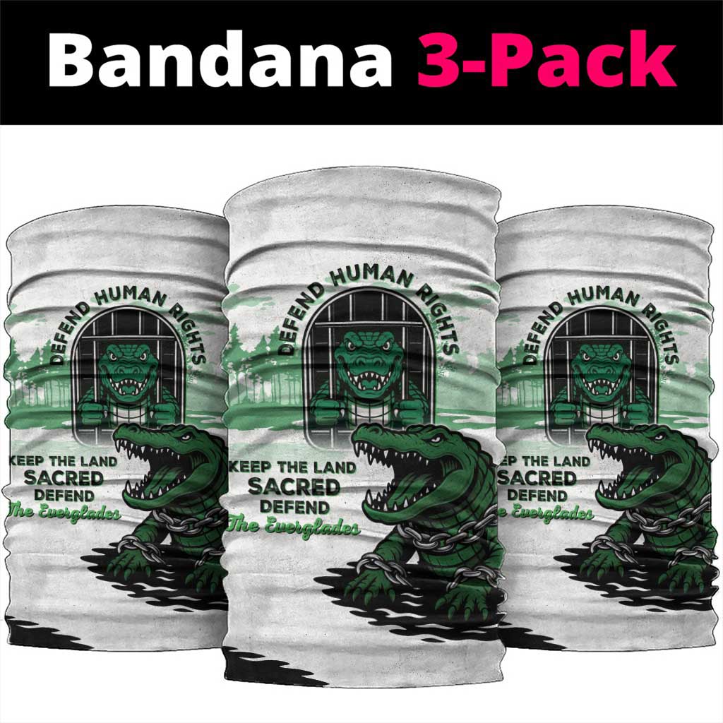 Alligator Alcatraz Defend Human Rights Neck Gaiter Defend The Everglades LT05