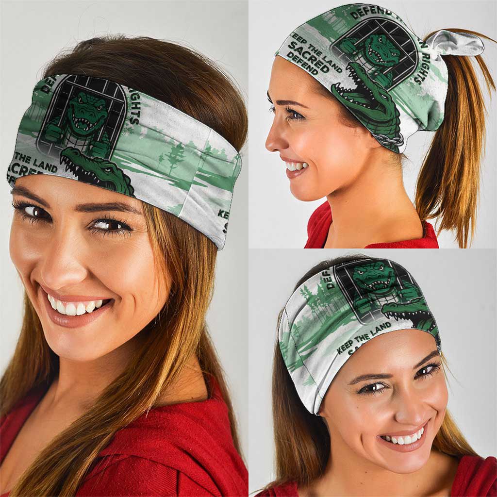 Alligator Alcatraz Defend Human Rights Neck Gaiter Defend The Everglades LT05