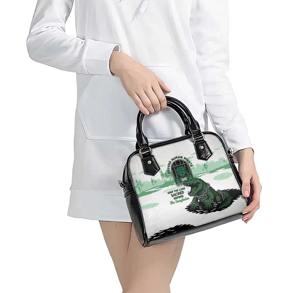 Alligator Alcatraz Defend Human Rights Shoulder Handbag Defend The Everglades LT05