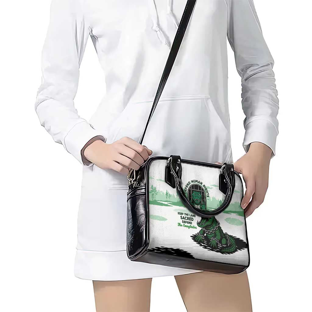 Alligator Alcatraz Defend Human Rights Shoulder Handbag Defend The Everglades LT05