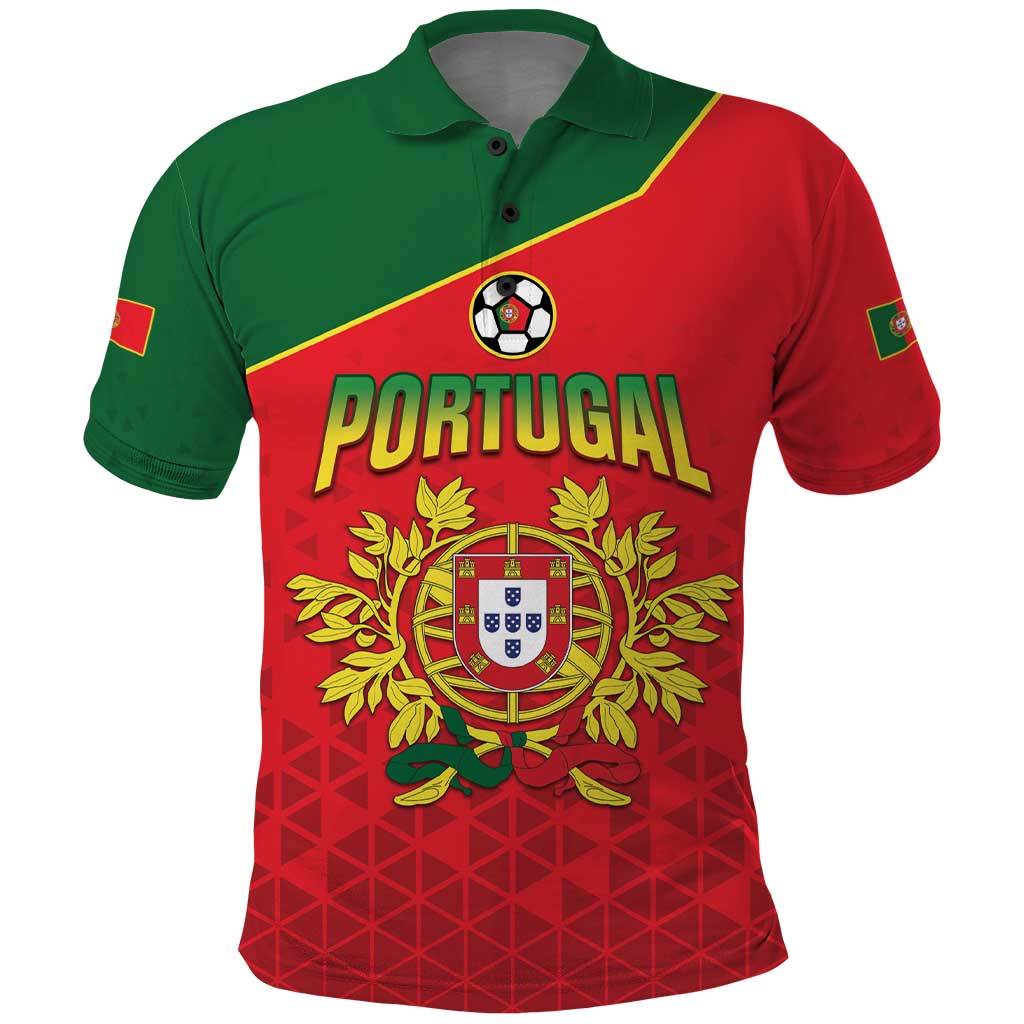 Custom Portugal 2024 Football Polo Shirt Go Champions A Selecao das Quinas LT05