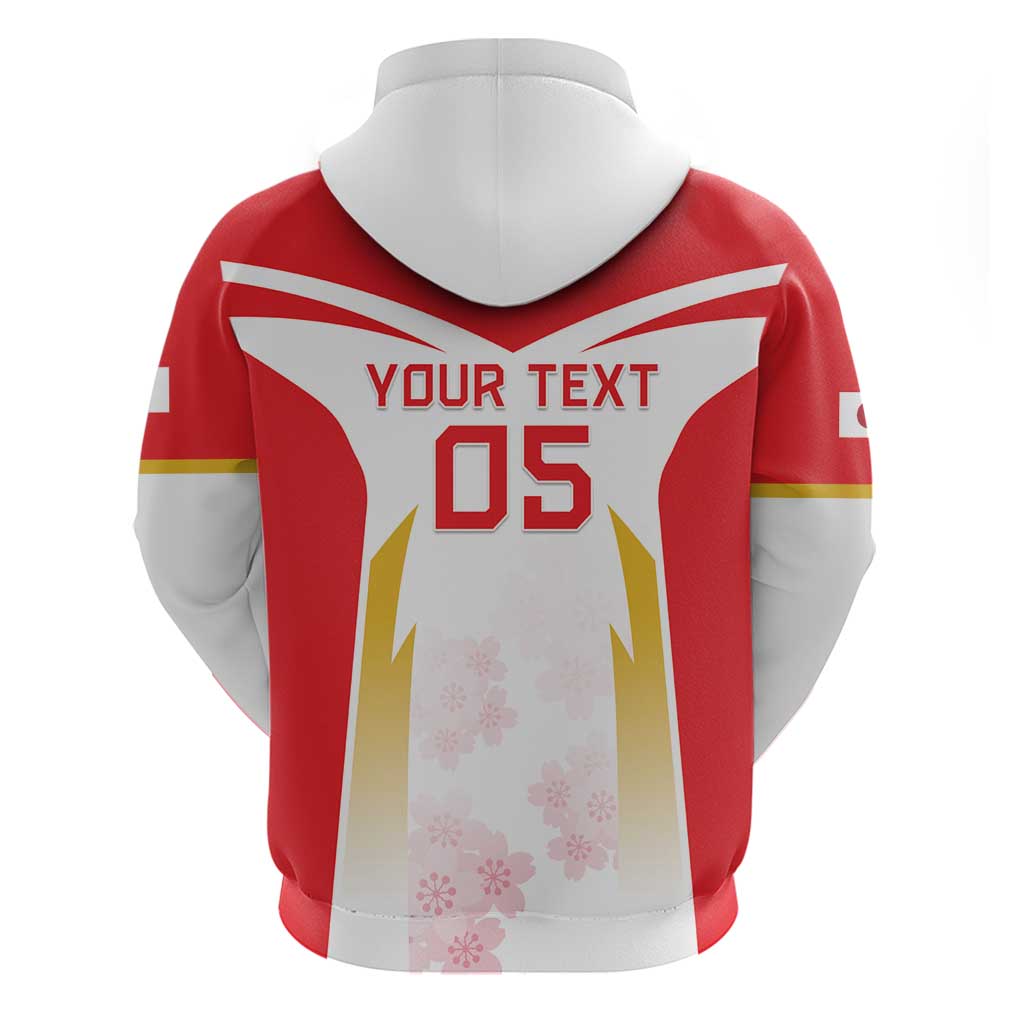 Custom Japan Rugby 2024 Hoodie Go Cherry Blossoms LT05
