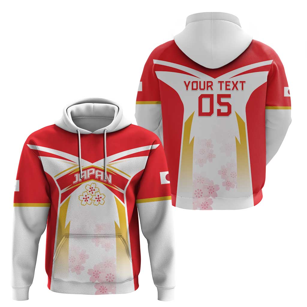 Custom Japan Rugby 2024 Hoodie Go Cherry Blossoms LT05