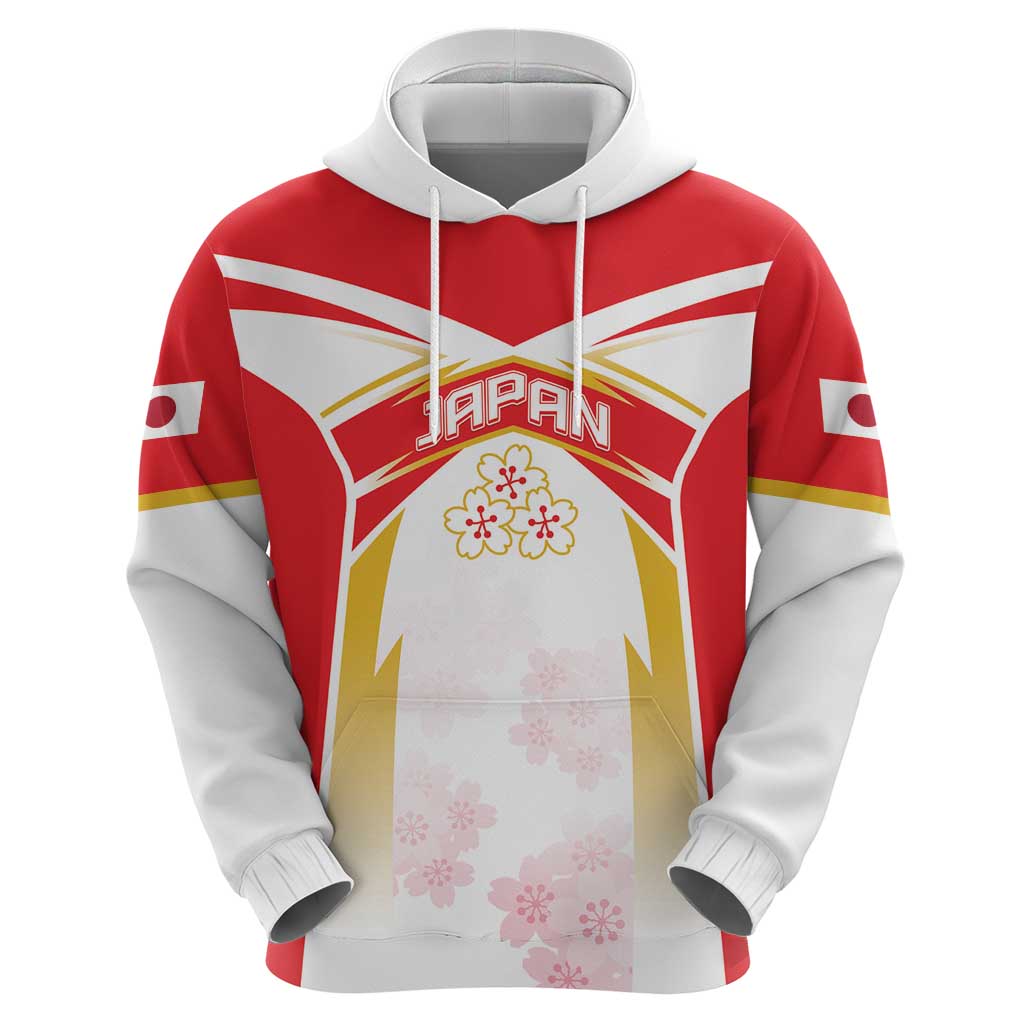 Custom Japan Rugby 2024 Hoodie Go Cherry Blossoms LT05