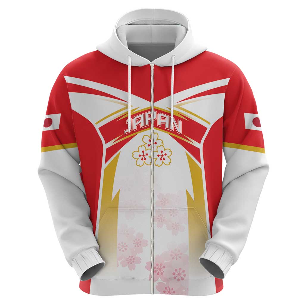 Custom Japan Rugby 2024 Hoodie Go Cherry Blossoms LT05