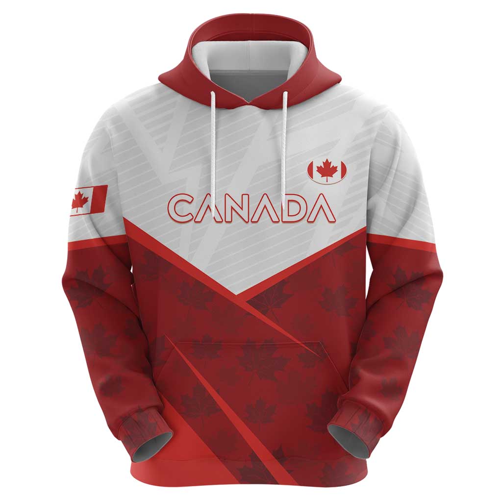 Custom Canada Rugby 2024 Hoodie Go Canada Simple Style LT05