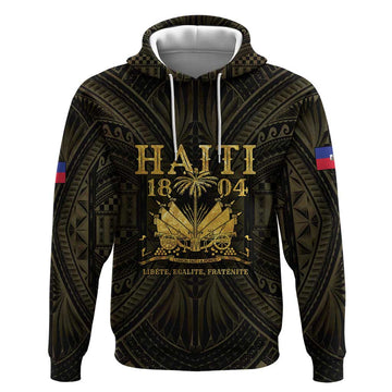 Haiti 1804 Hoodie Polynesian Gold Neg Maron LT05