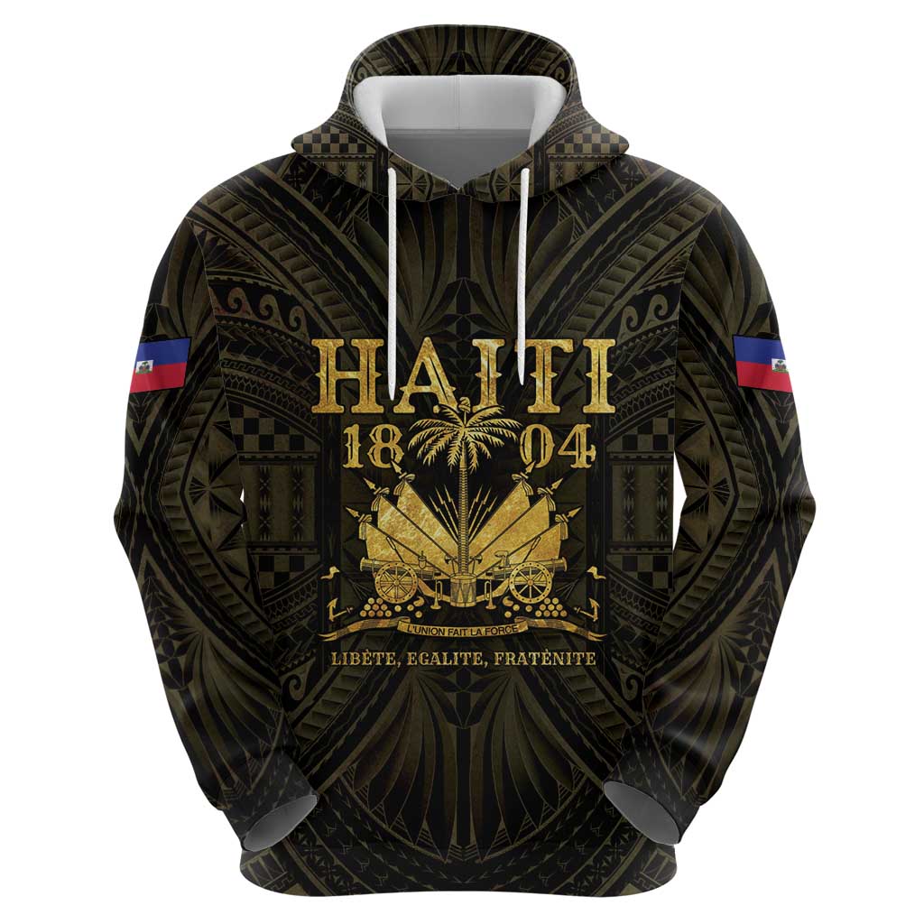 Haiti 1804 Hoodie Polynesian Gold Neg Maron LT05